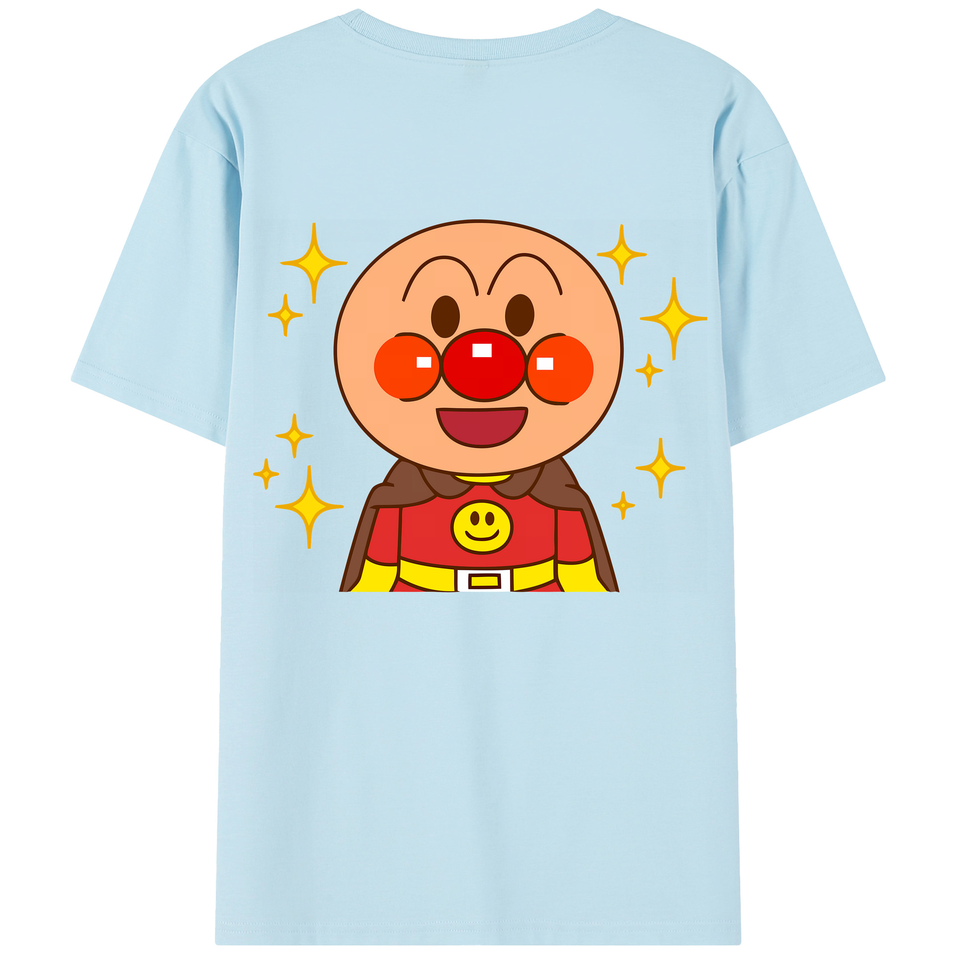 （画像用） アンパンマン Anpanman 綿100％半袖Tシャツ（背面プリント）